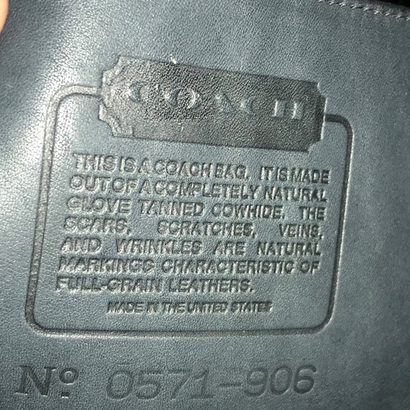 Vintage 1990 Coach Leather Zipper Satchel Unused! - Picture 11 of 16